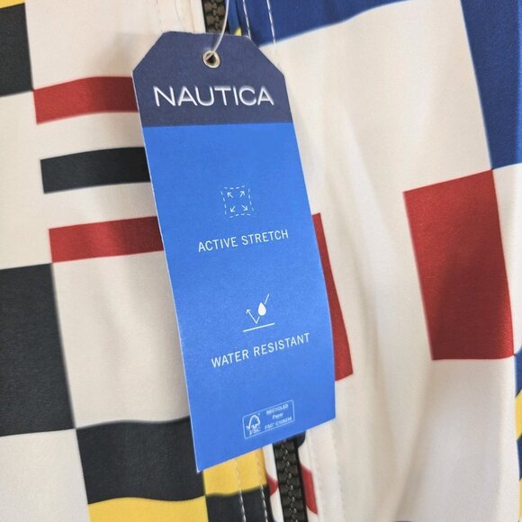 Nautica Multicolor Water Wind Resistant Stretch Bomber Jacket - Men's Size XL - Picture 7 of 12